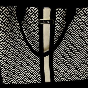 BCBG Monochrome Geometric Tote